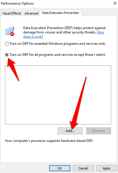 What is Data Execution Prevention in Windows 10 image 10