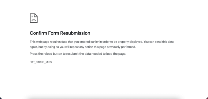 How to Fix an Err_Cache_Miss Error in Google Chrome image 2