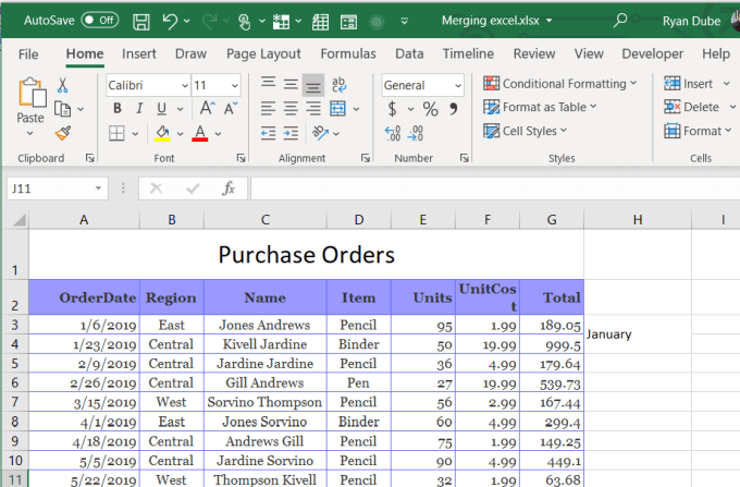How To Merge Cells, Columns & Rows In Excel image 15