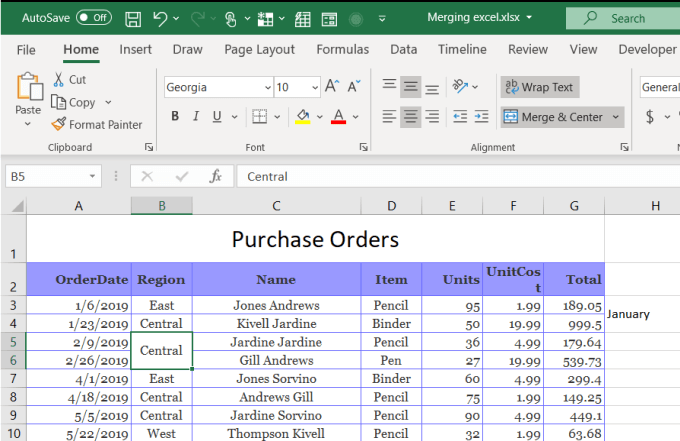 How To Merge Cells, Columns & Rows In Excel image 24