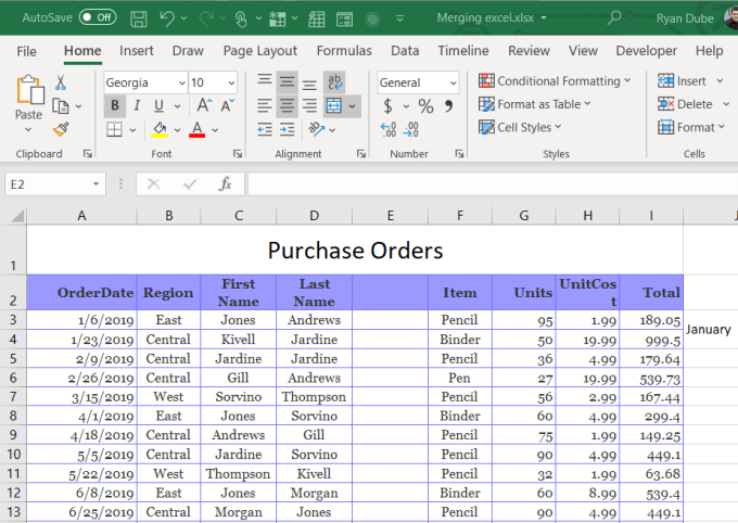 How To Merge Cells, Columns & Rows In Excel image 16