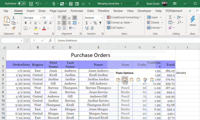 How To Merge Cells, Columns & Rows In Excel image 19