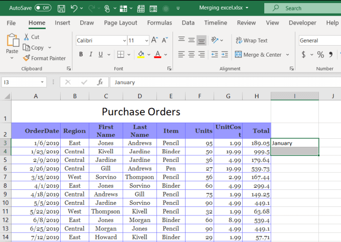 How To Merge Cells, Columns & Rows In Excel image 6